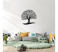 Hanah Home Elegante accessorio decorativo da parete in metallo nero, 64 x 66 cm, 100% metallo, spessore 1,5 cm, perfetto per decorazioni moderne della casa e esposizione d'arte