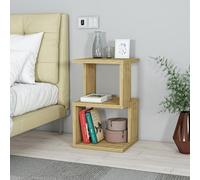 Hanah Home Elegante Oak Nightstand, 29,6 x 49,4 x 29,6 cm | 100% chipboard, montaggio a parete | Perfetto per moderne bedrooms & Living Spaces, design elegante