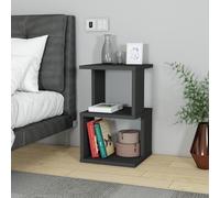 Hanah Home Elegante stand notturno antracite, 29,6 x 49,4 x 29,6 cm, 100% chipboard, montaggio a parete | Perfetto per moderne bedrooms & Living Spaces