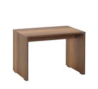 Hanah Home Elegante tavolino da caffè, color noce, 60 x 40 x 43 cm, 100% melamina, spessore 16 mm, perfetto per ambienti moderni e spazi