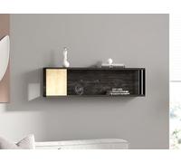 Hanah Home Meedo, melammina, Atlantic Pine Anthracite, Taglia Unica