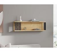 Hanah Home Meedo, melammina, Atlantic Pine Anthracite, Taglia Unica