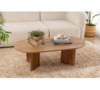Hanah Home Modern Rustic Coffee Table, Lute, 120 x 60 x 40 cm, realizzato in 100% MDF, spessore: 18 mm, perfetto per spazi moderni in casa, ufficio e studio, design elegante e funzionale