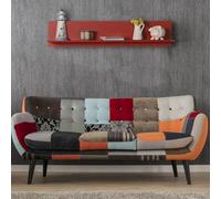 Hanah Home RAF-11, melammina, Colore: Rosso, Taglia Unica