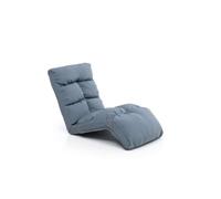 Hanah Home Sedia a dondolo da giardino moderna, colore grigio, telaio in metallo al 100% e tessuto per esterni, schienale regolabile in 14 posizioni, inclinazione di 160 cm
