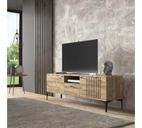 Hanah Home Supporto per TV, CHIPBOARD, Pino Atlantic, Taglia Unica