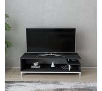 Hanah Home Supporto per TV, melammina, Bianco Antracite, Taglia Unica