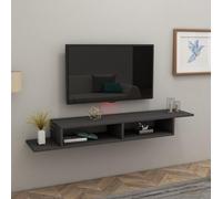 Hanah Home Supporto per TV, melammina, Grigio, Taglia Unica