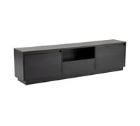 Hanah Home Supporto per TV, melammina, Legno Nero, Taglia Unica