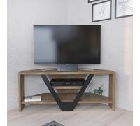 Hanah Home Supporto per TV, melammina, Noce Nero, Taglia Unica