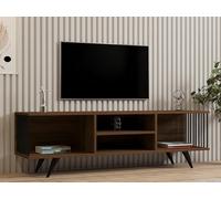 Hanah Home Supporto per TV, melammina, Noce, Taglia Unica