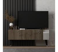 Hanah Home Supporto per TV, melammina, Noce, Taglia Unica