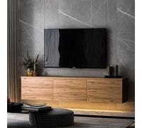 Hanah Home Supporto per TV, melammina, Pino Atlantic, Taglia Unica