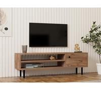 Hanah Home Supporto per TV, melammina, Pino Atlantic, Taglia Unica