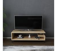 Hanah Home Supporto per TV, melammina, Quercia Nera, Taglia Unica
