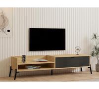 Hanah Home Supporto per TV, melammina, Sapphire Oak Antracite, Taglia Unica