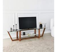 Hanah Home Supporto per TV, Pino, Noce, Taglia Unica