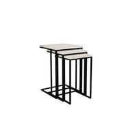 Hanah Home Tavola per nidificazione (3 Pezzi), 100% melamina Rivestita, Taglia Unica