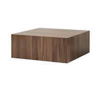 Hanah Home Tavolino in MDF Prizma - 90 x 90 x 35 cm - Noce