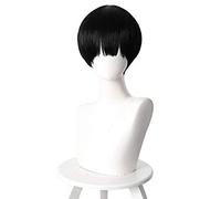 Hanako-kun Yugi Amane Wig 30 cm Short Straight Heat Resistant Synthetic Hair for Man Boys Black Wig Anime Party Yugi Amane wig