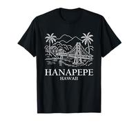 Hanapepe Hawaii Minimalist City Skyline Travel Souvenir Maglietta