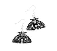 Hanary Luna Moth - Orecchini pendenti a forma di falena e farfalla, stile vintage, gotico, idea regalo per donne