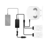 Hanatora Caricabatteria da auto per DJI Phantom 4/Pro V2.0/Pro+/Advanced/Advanced Plus/Obsidian Drone Batteria e Telecomando, USB Portatile Multiplo Hub di Ricarica Rapida Accessori