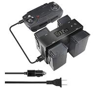 Hanatora Caricabatteria da parete e da auto per drone DJI Mavic Air di prima generazione, hub di ricarica rapida 5 in 1 con ricarica, scarica e stoccaggio, accessori per batterie multiple veloci