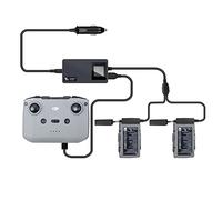 Hanatora Caricabatteria LCD da auto per DJI Air 2S, Mavic Air 2 Drone, ricarica (2 x USB + 1 x batteria) portatile multipla ricarica rapida hub accessori