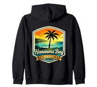 Hanauma bay Oahu North Shore Hawaii Tramonto Palm Beach Felpa con Cappuccio