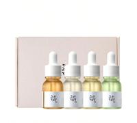 Beauty of Joseon Hanbang Serum Discovery Kit Cofanetti siero per la pelle Ginseng Snail Mucin Revive Serum 10 ml + siero per la pelle Glow Deep Serum Riso Alpha-Arbutina 10 ml + siero per la pelle Glow Serum Propolis Niacinamide 10 ml + siero per la pelle Calming Serum Tè verde Pantenolo 10 ml per donna