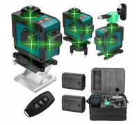 Hancaner 16 Lines Level Tool, Livella Autolivellante Multifunzione con 16 Linee e 3° per Pavimentazione. (Spina UE senza supporto per treppiede)