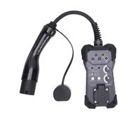 Hancaner Adattatore di Test EVSE Tipo 2 con compatibilità Multimetro e Tester Oscilloscopio Display LED Simulazione Interruttore PP CP per Test Stazione di Ricarica Veicoli Ele