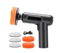 Hancaner Lucidatrice per auto a batteria da 20.000 giri/min con 2 batterie da 2.000 mAh, 3 tamponi e display LED dello stato della batteria, per la lucidatura e la ceratura dell'auto