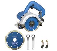 Hancaner Sega da taglio a secco, 1200 Watt, incl. disco da taglio ad alta resistenza, 12000 giri/min e 0-45 gradi, per marmo, piastrelle, ceramica, legno, PVC