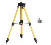 Hancaner Supporto Treppiede da 1 Metro, 3 Altezze Regolabili da 39 Cm a 100 Cm con Livella, per Livelle 5/8 Filetti con Adattatore 5/8 a 1/4 Pollici (Hancaner4nnNZWO-E26397Y-)