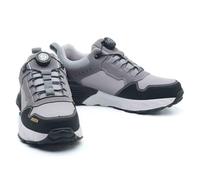 HANCHE Work Safety Shoes, Button-Down Lace Steel Toe Protection Shoes, Anti-Smash And Anti-Puncture Labour Insurance Shoes, Anti-Slip Adventure Sneakers(Grey,42 EU)