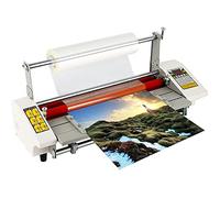 Hanchen Plastificatrice A2+ 440mm Laminatrice a Caldo e a Freddo 0-180℃ Monofacciale e Bifacciale con 4 Rulli per Foto Tessere Documenti