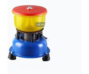 Hanchen Serbatoio vibrante per lucidatrice giada, per lavatrice con pietra di cera gialla, pietra di agata e cera d'oca (15,2 cm, secchio dritto in poliuretano)