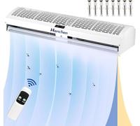 Hanchen Tenda d'aria da 36 pollici 2 velocità 941/826 CFM non riscaldata Telecomando Super Power Commerciale Interno Heavy Duty Air Door Ventilatore 220 V (40 pollici)