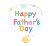 Hand And Happy Fathers Day Plettri per chitarra Set da 12 pezzi per chitarra acustica, chitarra elettrica, contrabbasso, ukulele