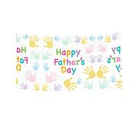 Hand And Happy Fathers Day Stampa 1'Pack Banner Sign per Halloween, decorazione da appendere per interni ed esterni, resistente ai raggi UV con fori in metallo