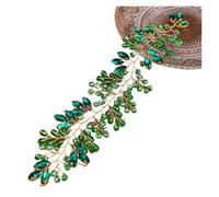 Hand-Beaded Crystal Headband - Elegant Wedding Hair Accessory For Brides(Green)