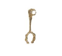 Hand Bone Smoking Ring Personality Ring Cigarette Holder Coarse Cigarette Holder Holder Holder Skull(2pcs, silver+gold)