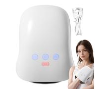 Hand Compression Massager, Electric Palm Massager, 8.66x5.71 Inches Rechargeable Accessory, Soothing Air & Heat Function, Finger Device for Dad, Mother, Youth Athletes