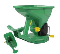 Hand Crank Seeder, 1.5L Capacity Broadcaster Sprayer, 15.35 Inch Portable & 5 Adjustable Gears Handheld, Garden Lawn Spreader for Gardens, Lawns, Small Farming, and Backyard Planting
