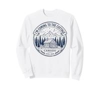 Hand-Drawn Coming Cottage Canada Estd. 2026 Retro Vintage Felpa
