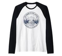 Hand-Drawn Coming Cottage Canada Estd. 2026 Retro Vintage Maglia con Maniche Raglan