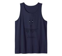 Hand Drawn Grungy Monster apparelth Face Canotta