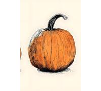 Hand Drawn Pumpkin Notebook: Vintage Fall Journal for Women, Writers & Autumn Aesthetic Lovers - 6x9 College Ruled Composition Book with Cozy Seasonal Charm